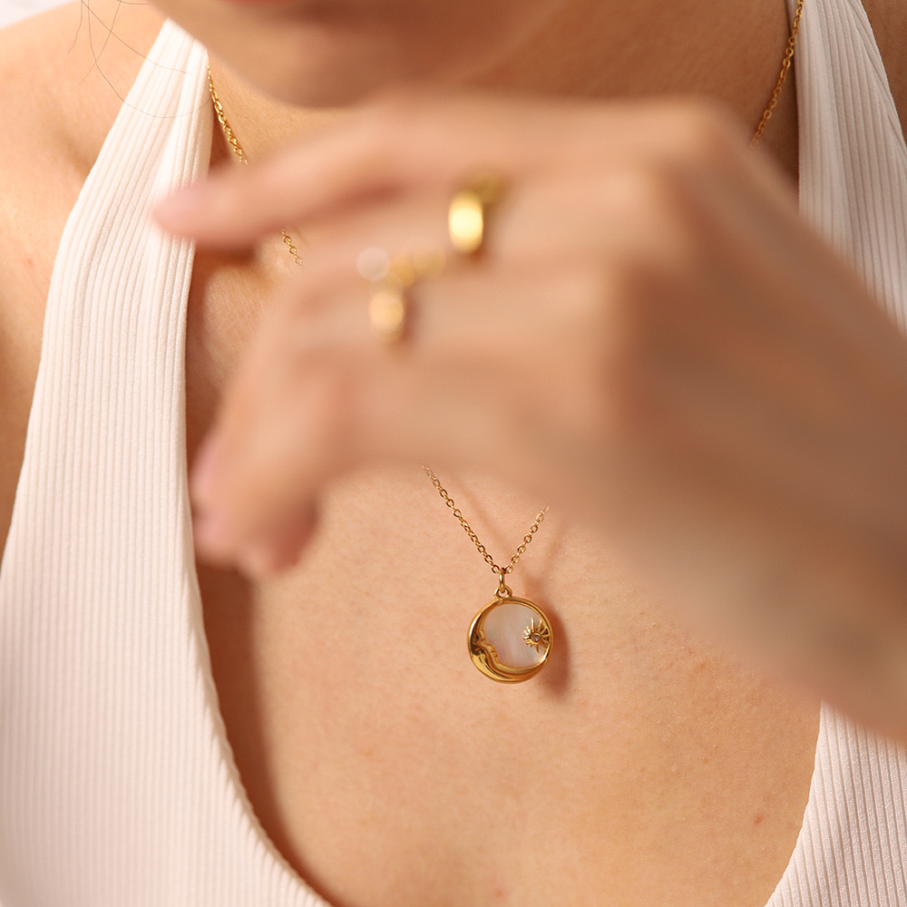 18K Moon and Stars Together