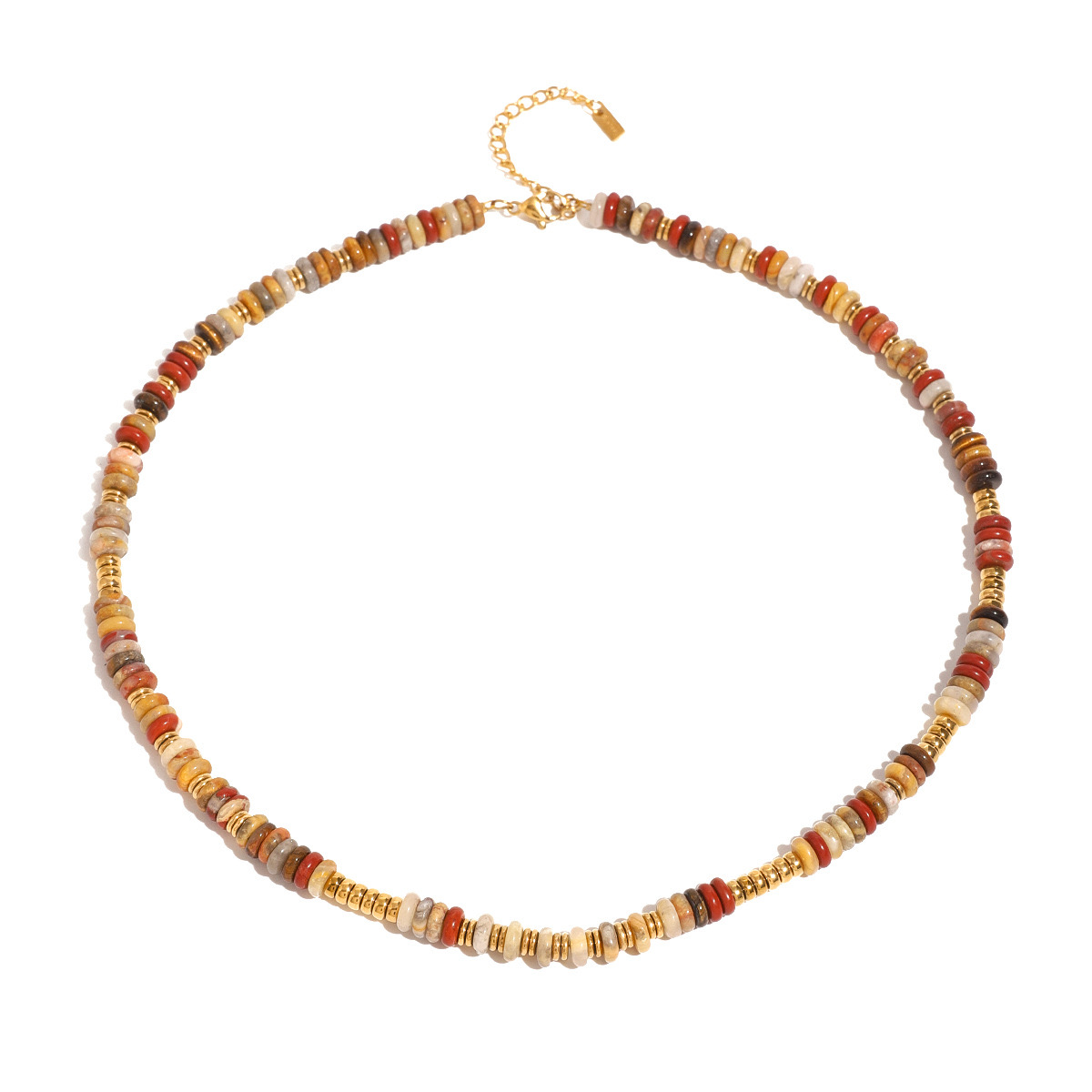 Color-blocked Bohemian beaded string