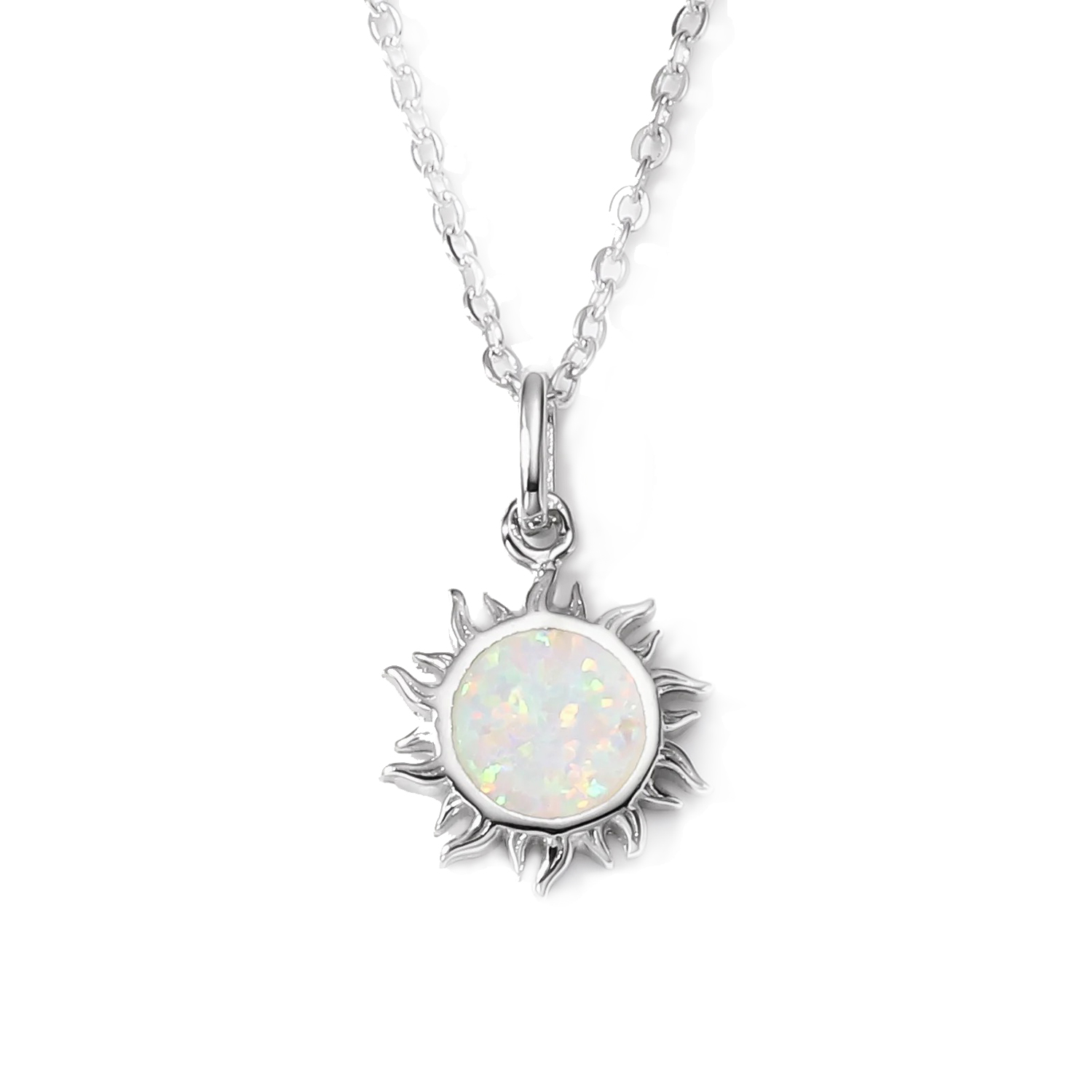 Silver Sun Necklace