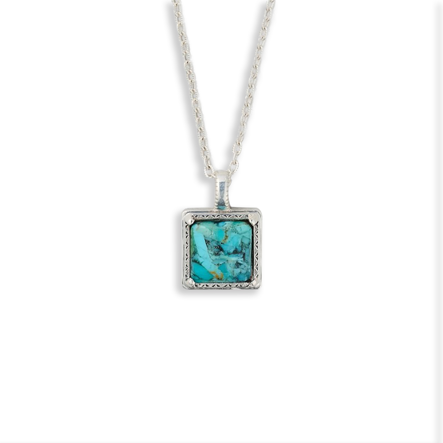 Light luxury natural turquoise necklace