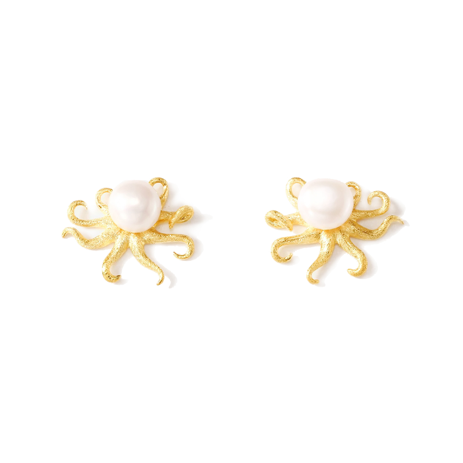Octopus Pearl Earrings