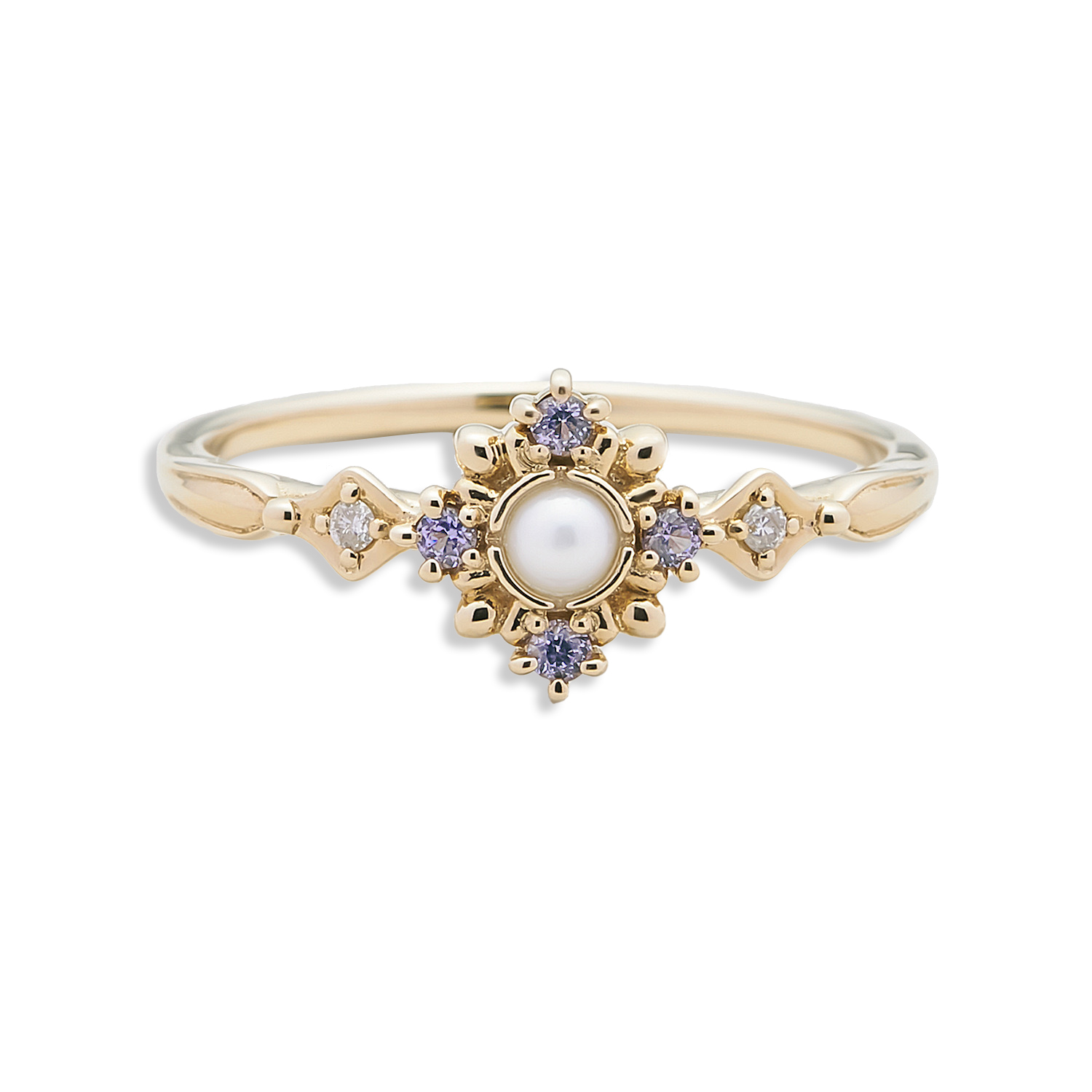 Japanese retro light luxury pearl ring AL24112482