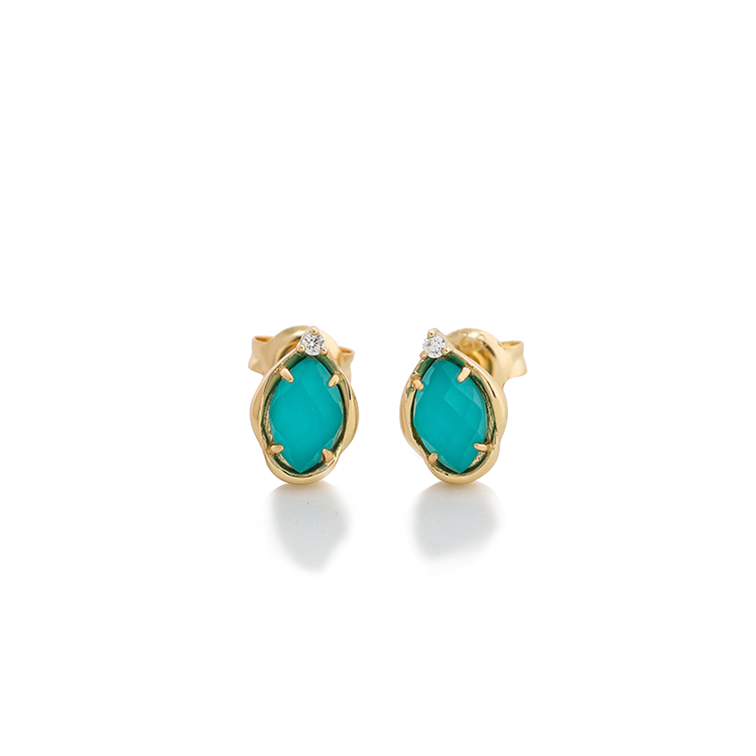 European style turquoise earrings
