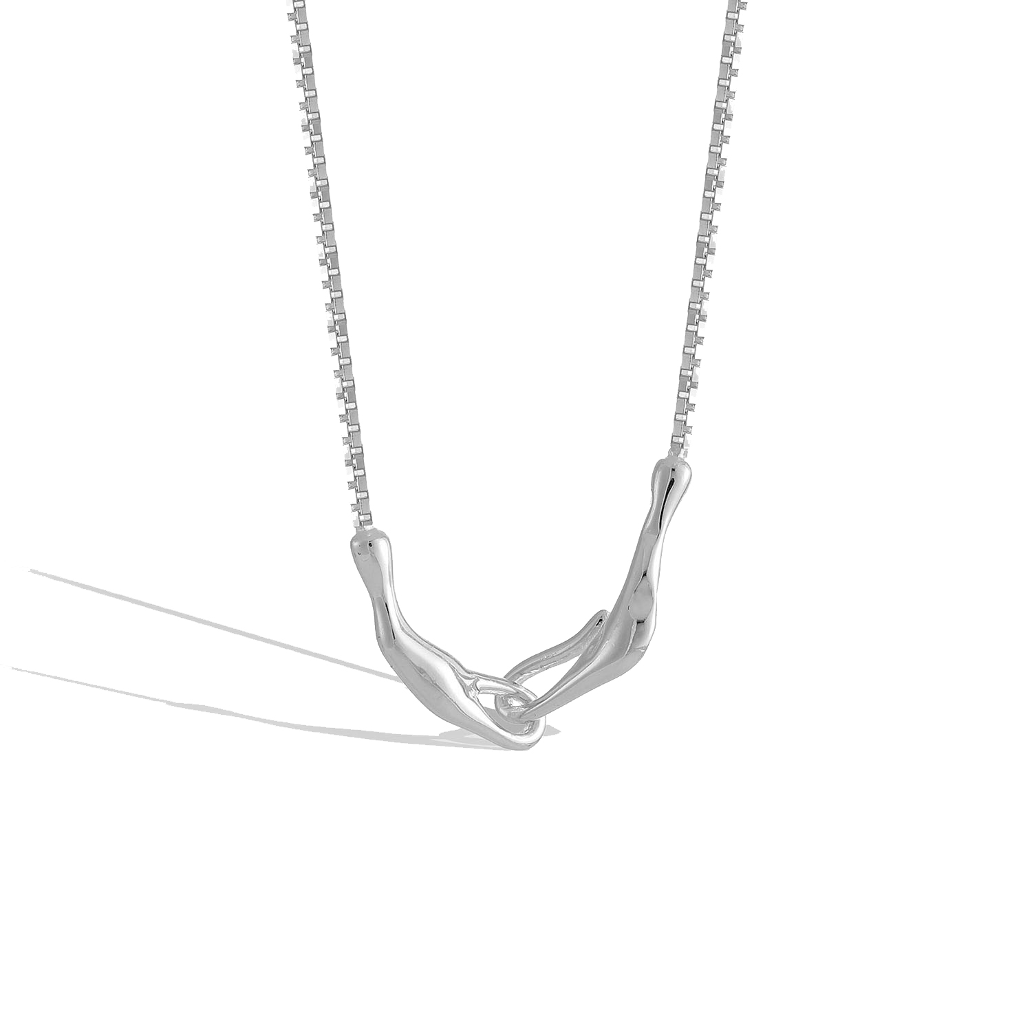 Love bone pendant necklace