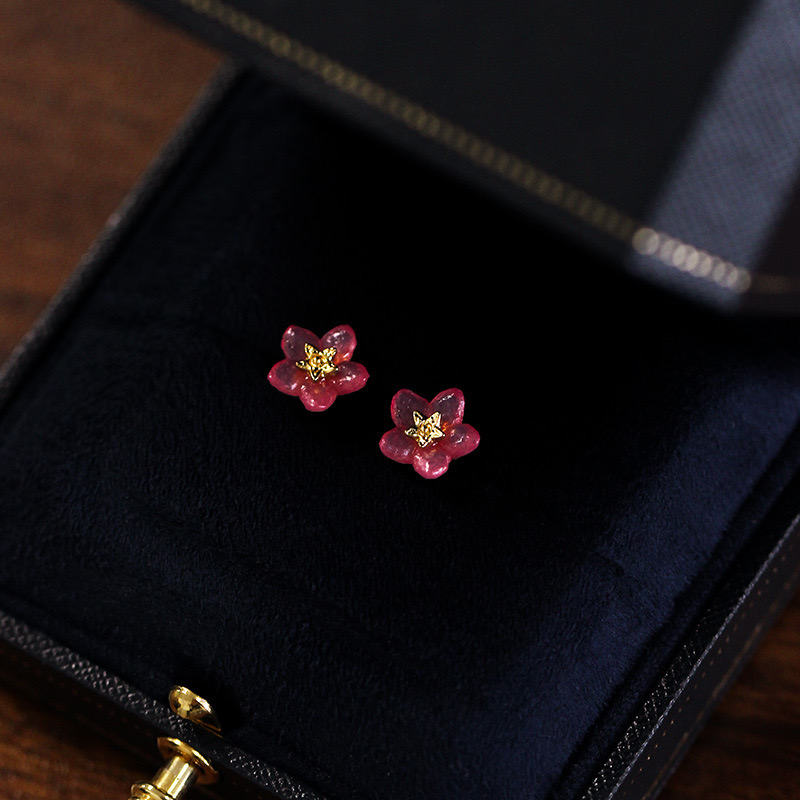 Pink Forget-Me-Not Earrings