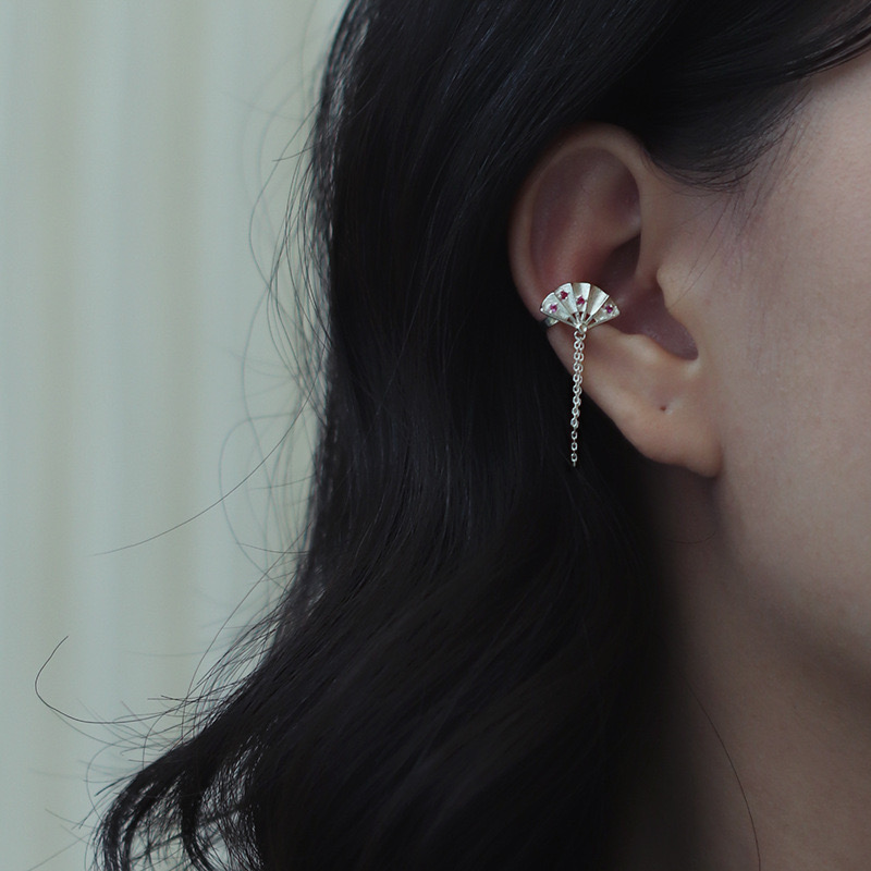 Shaking Wind Folding Fan (Ear Bone Clamp)