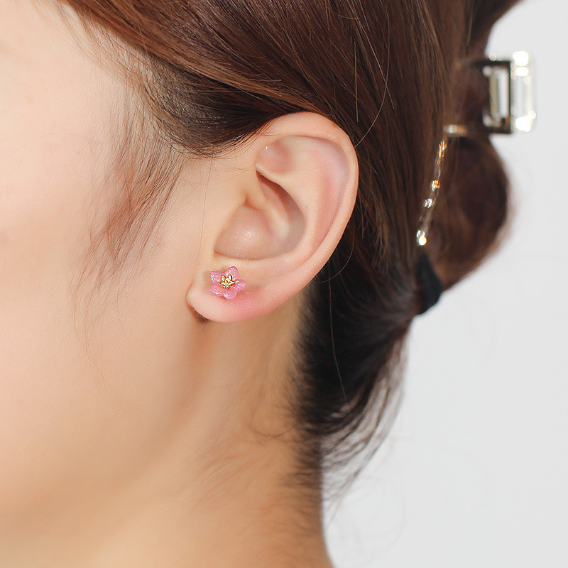 Pink Forget-Me-Not Earrings