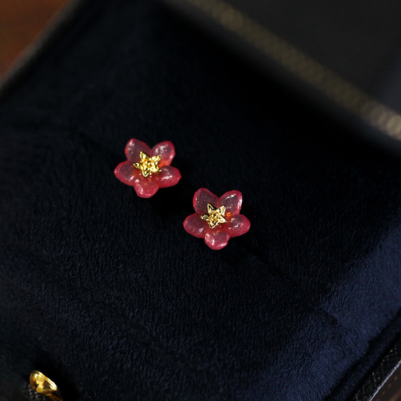 Pink Forget-Me-Not Earrings