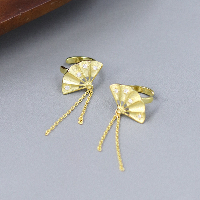 Shaking Wind Folding Fan (Ear Bone Clamp)