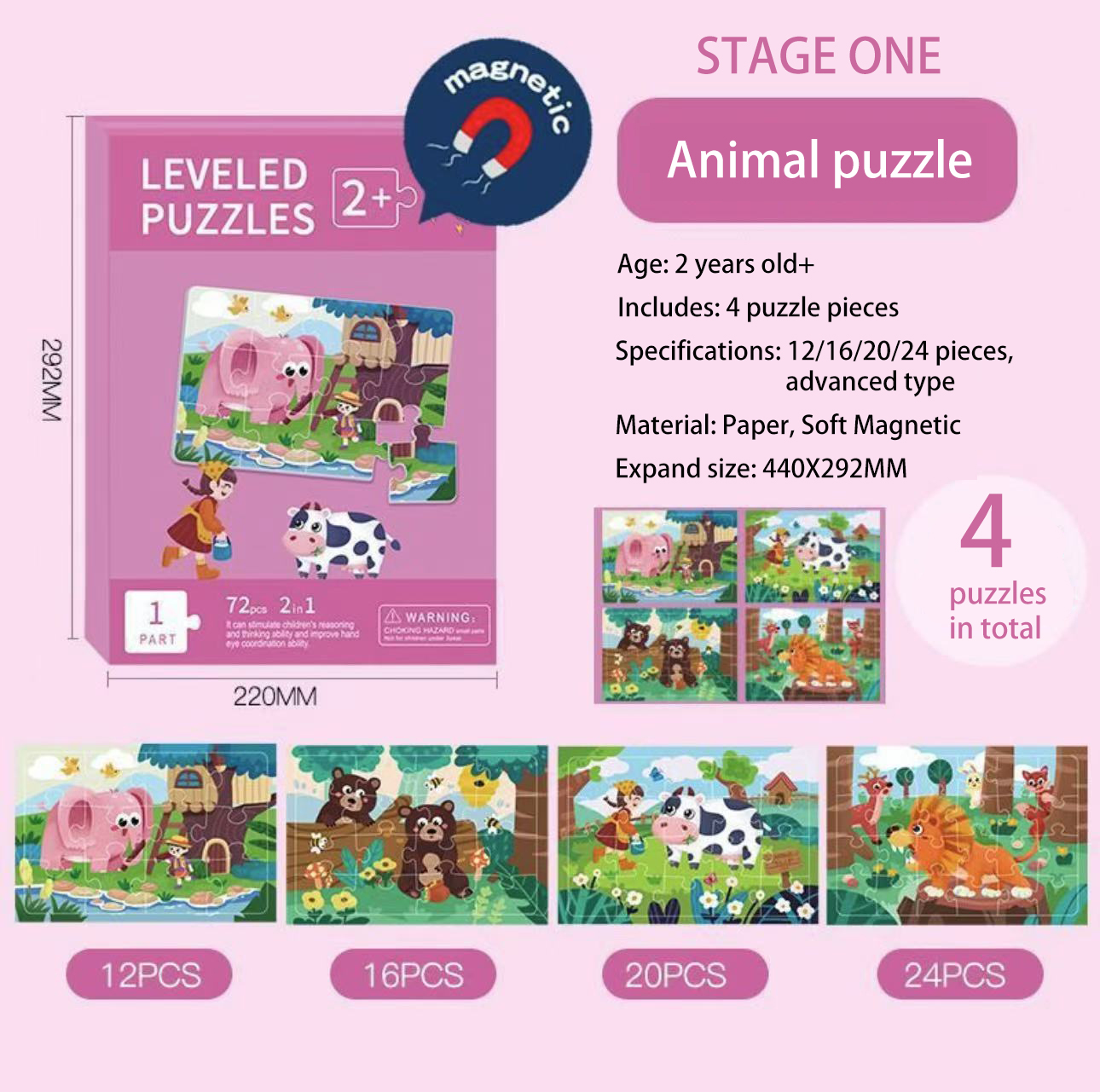 Collection of Intellectual and Fun Jigsaw Puzzles for Children