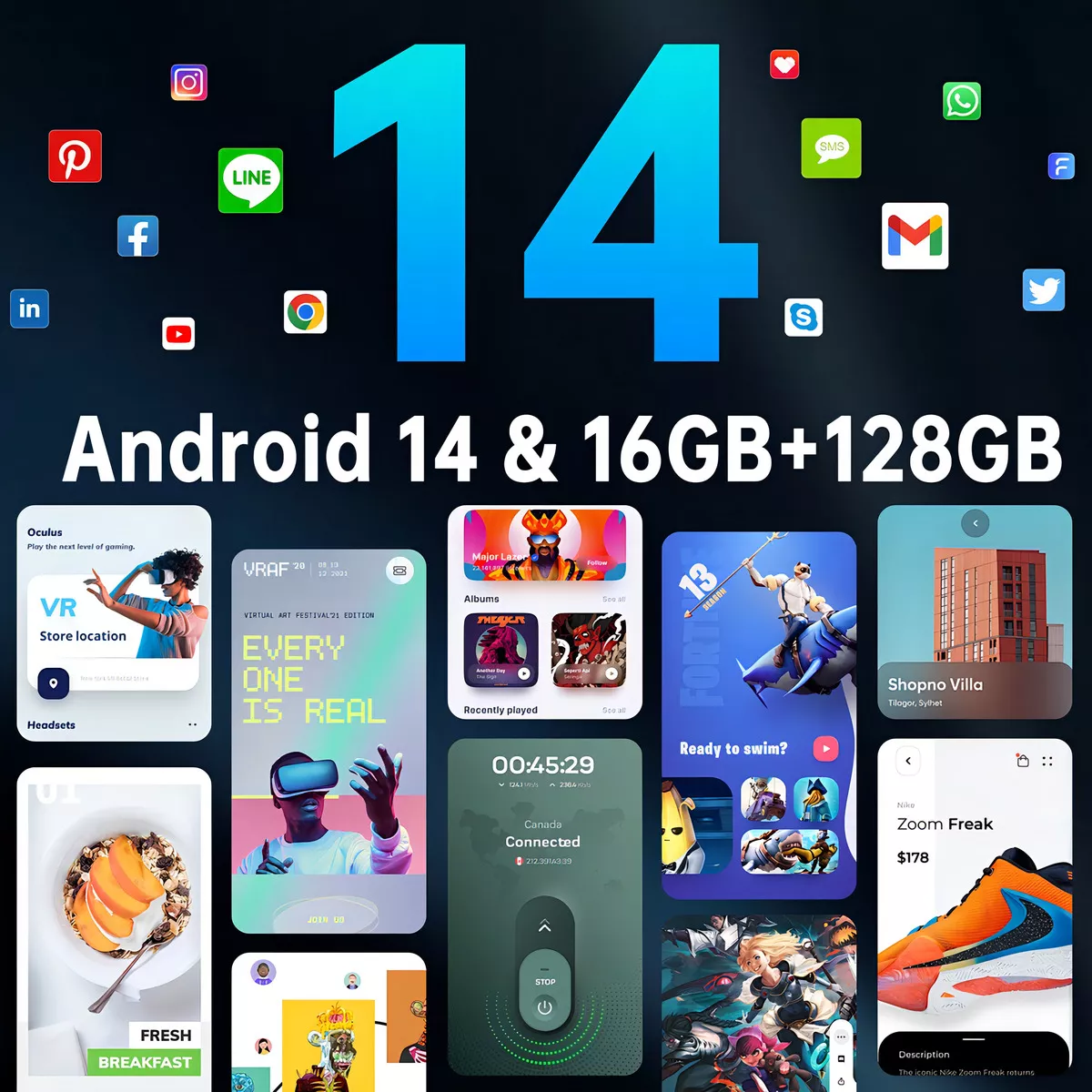 Smartphone Oukitel Wp28s 16gb(4+12) Ram 128g Rom 10600mah Android 14