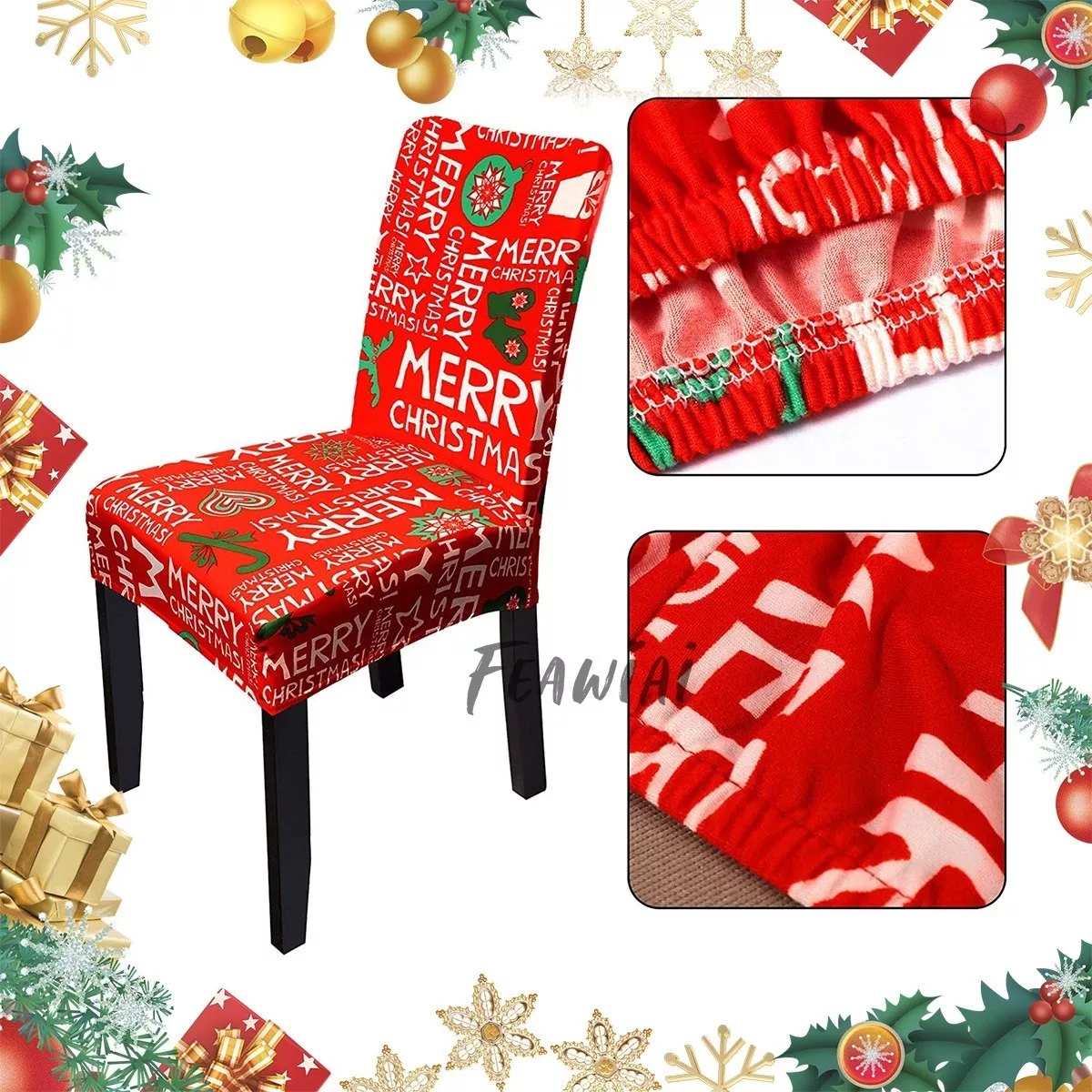 4 Pzs Fundas Para Sillas De Comedor De Navidad Navideños