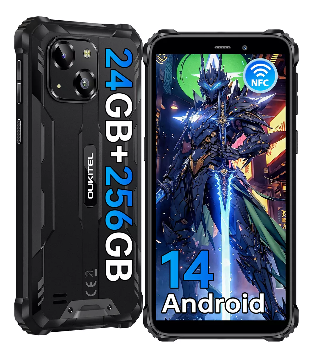 Celular Oukitel Wp32 Pro 24(6+18)gb Ram 256gb Rom Android 14 Smartphone Robusto 6300mah 6.0 Pulgadas Hd Celulares 4g Dual Sim/face Id/gps/nfc/otg