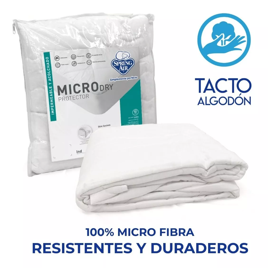 Spring Air Protector De Colchón Micro - Dry - Matrimonial