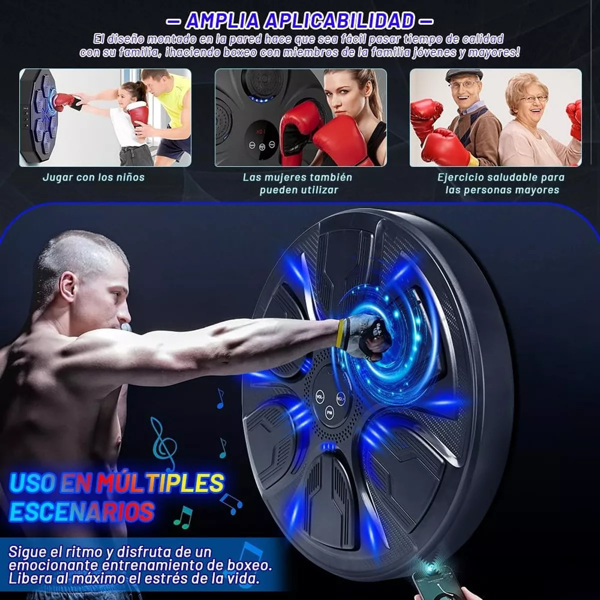 Artes Marciales Y Boxeo Máquina De Boxeo Colgante Bluetooth