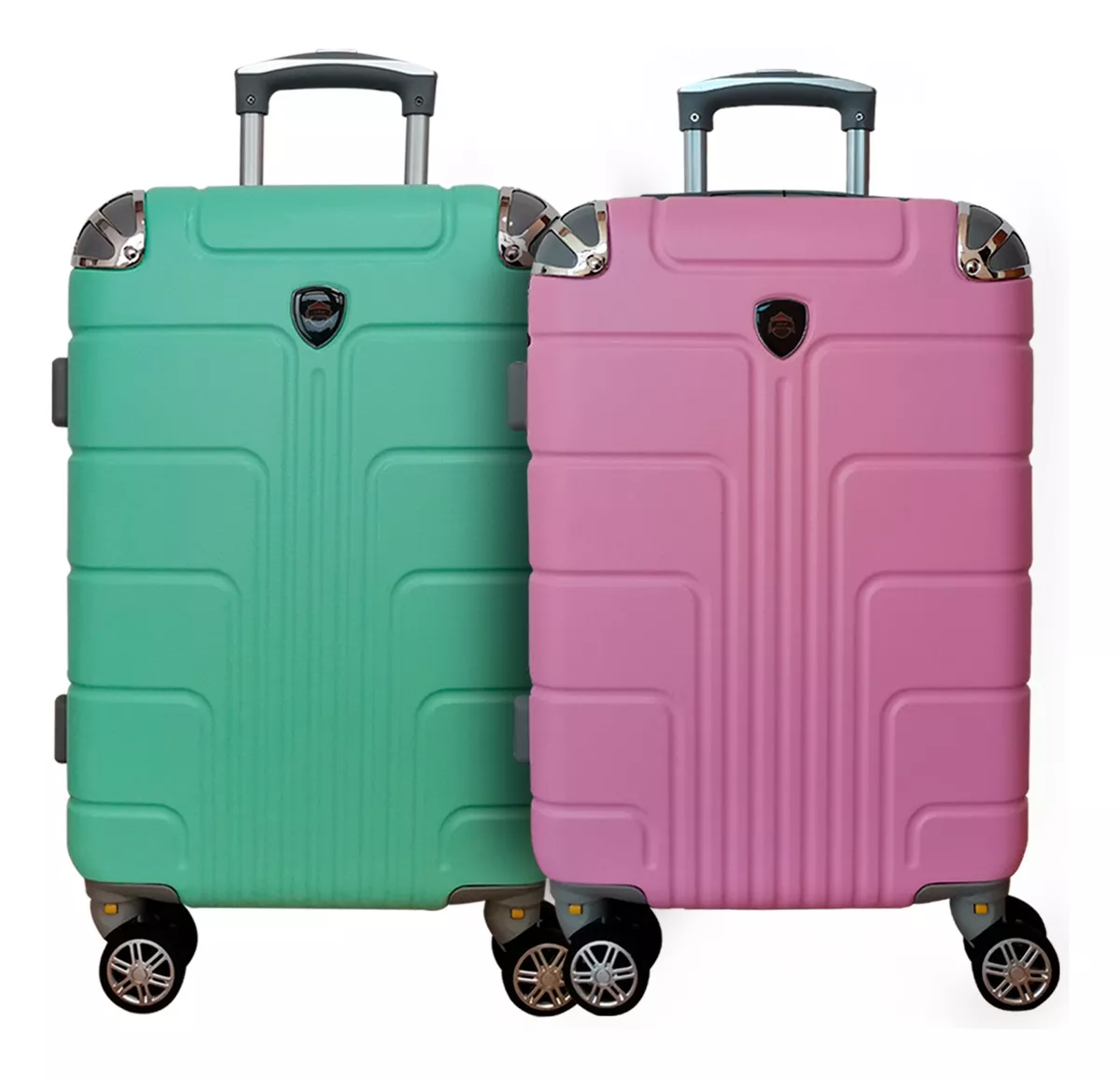 Kit Viaje Maletas Avión 2pz 10kilos Ruedas 360 Set 20+20 Pul