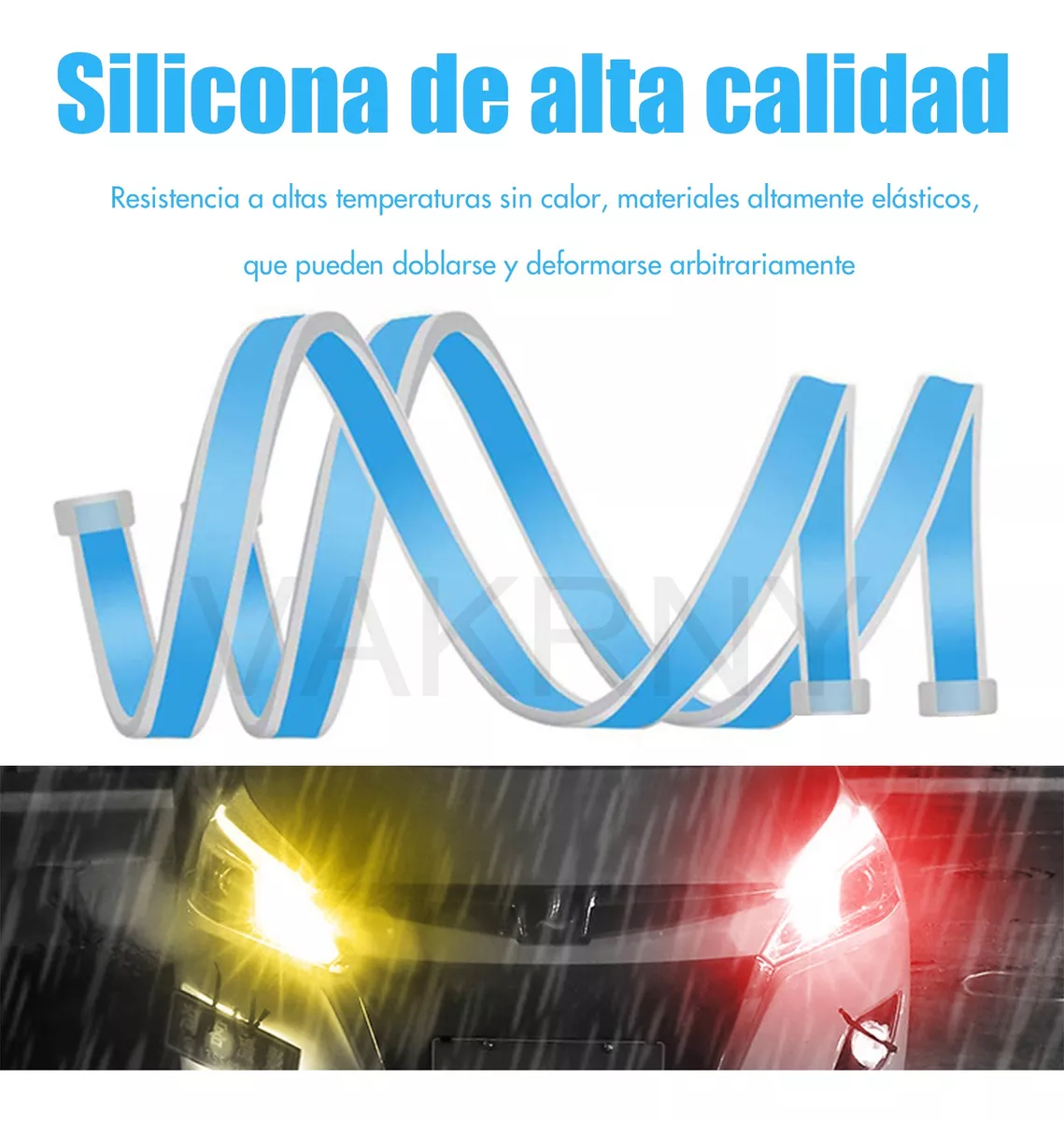 60cm Par Tira Led Drl Flexible Direccional Secuencial Auto