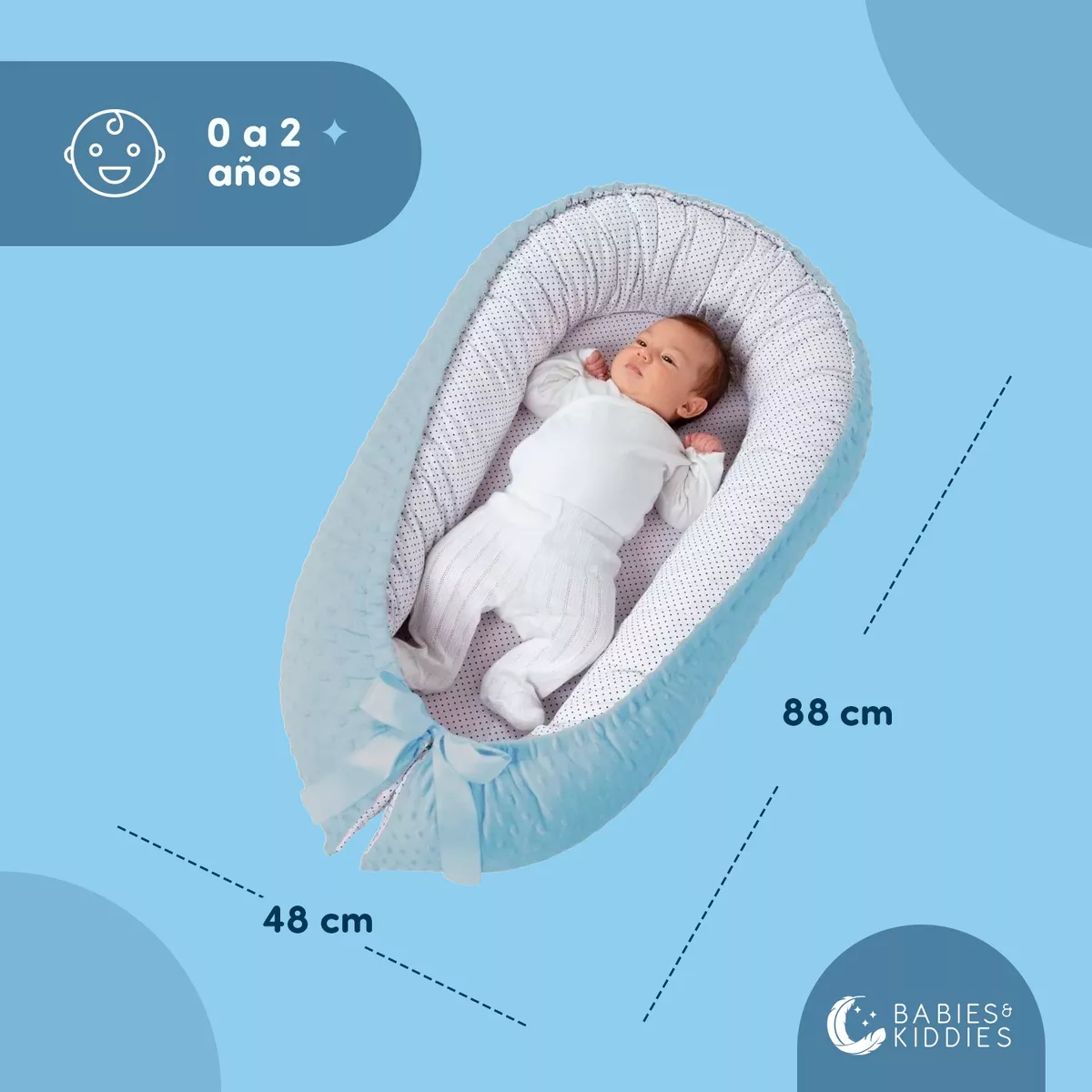 Nido Colecho Bebés Cuna Portátil Cama Camita (doble Vista)