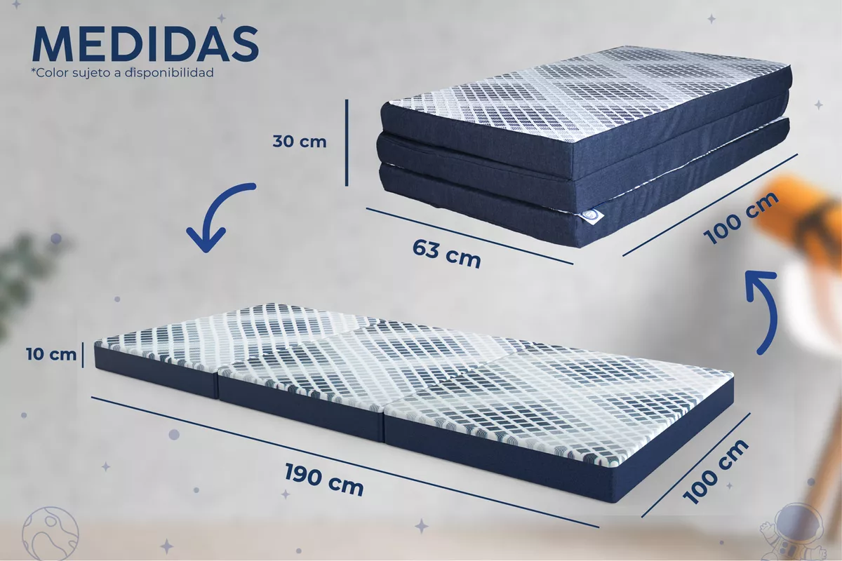 Colchón Individual Plegable Seccionado 9 Cm Original Drjoohn