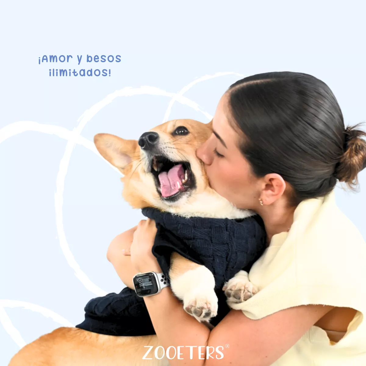 Ropa Suéter Tejido Sudadera Perro G/xg Doble Forro *zooeters