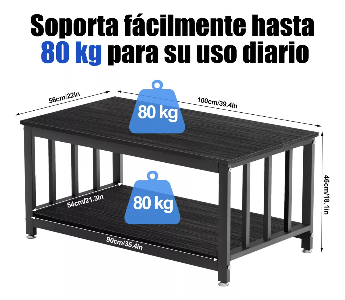 Mesa De Centro, Mesa Para Sala De Madera Moderno
