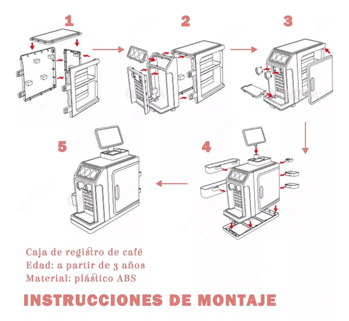 Caja Registradora Y Cafetera Juguete Infantil Para Niño