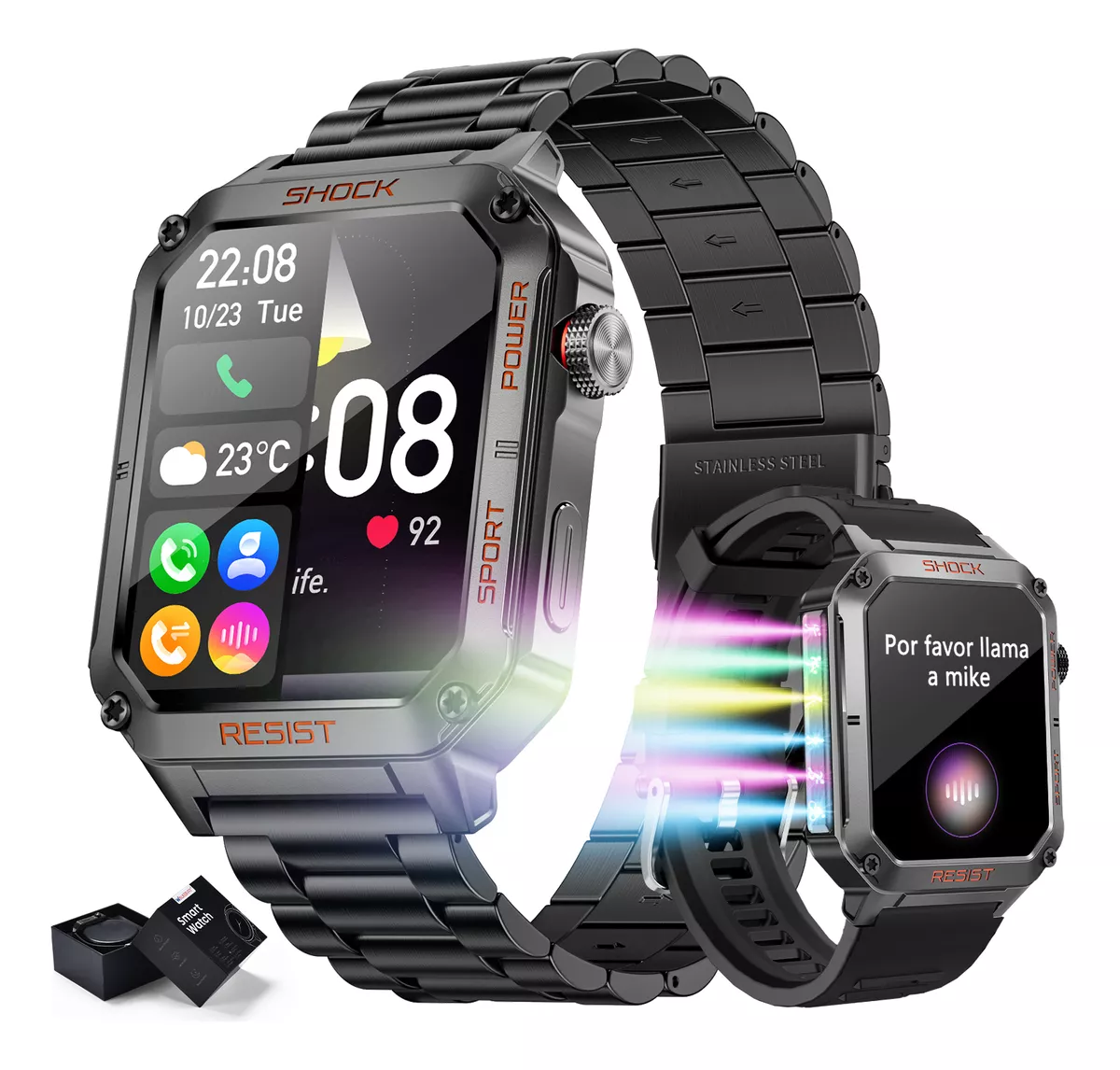 Reloj Smartwatch 1.91'' Reloj Inteligente Bluetooth Llamada