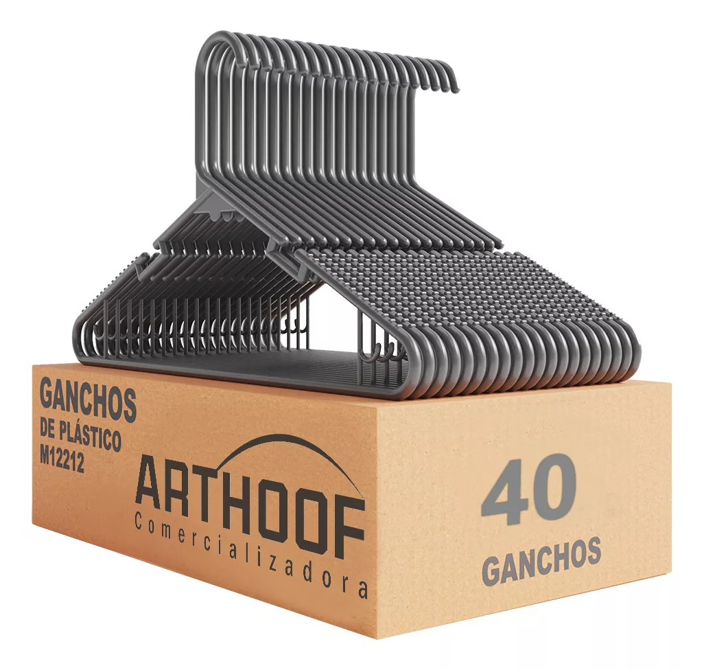 Ganchos Art-Hoof M12212 para playeras pack  de 100 unidades color negro