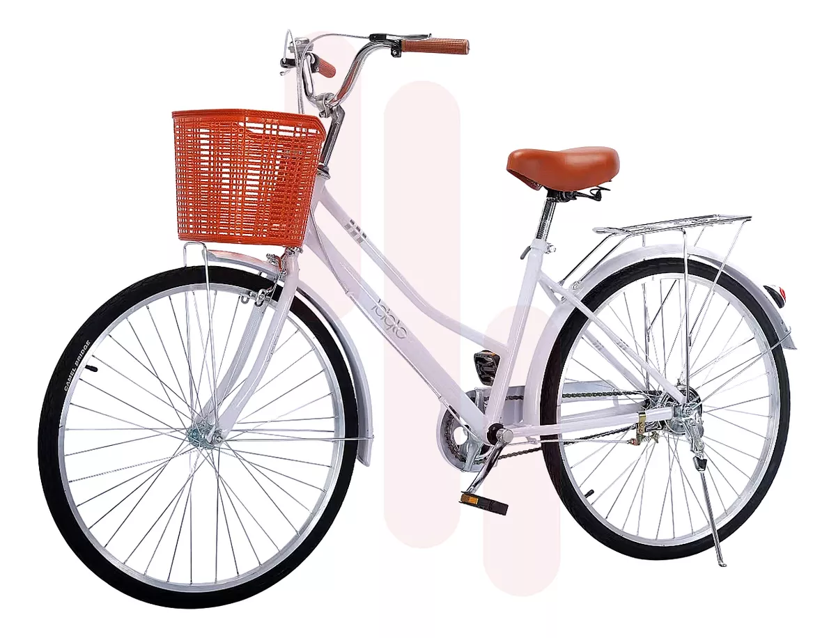 Bicicleta De Ciudad R-26 Urbana Con Canastila Y Pie Iciqlo