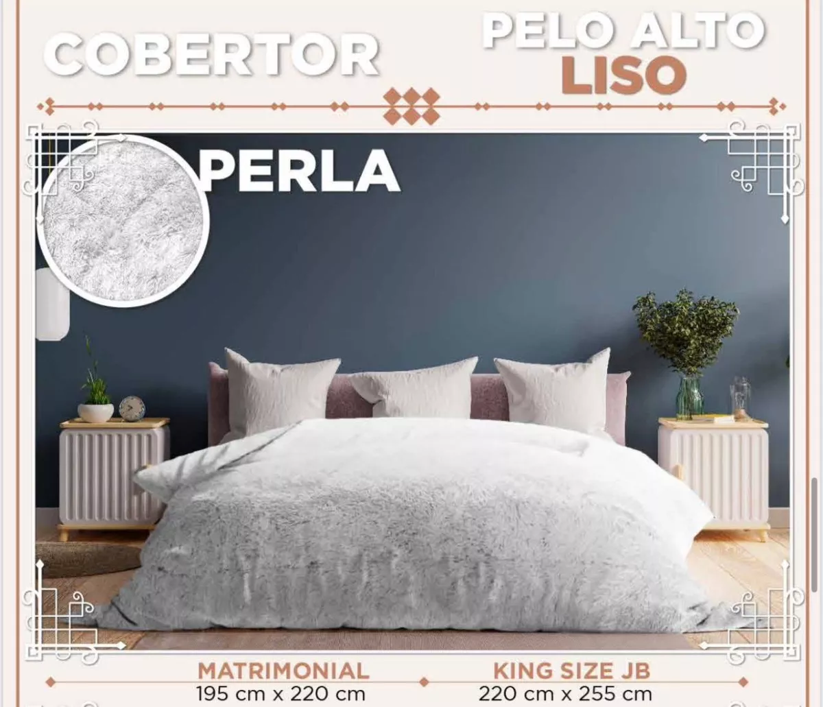 Cobertor Pelo Alto Matrimonial Everest Invernal Borrega
