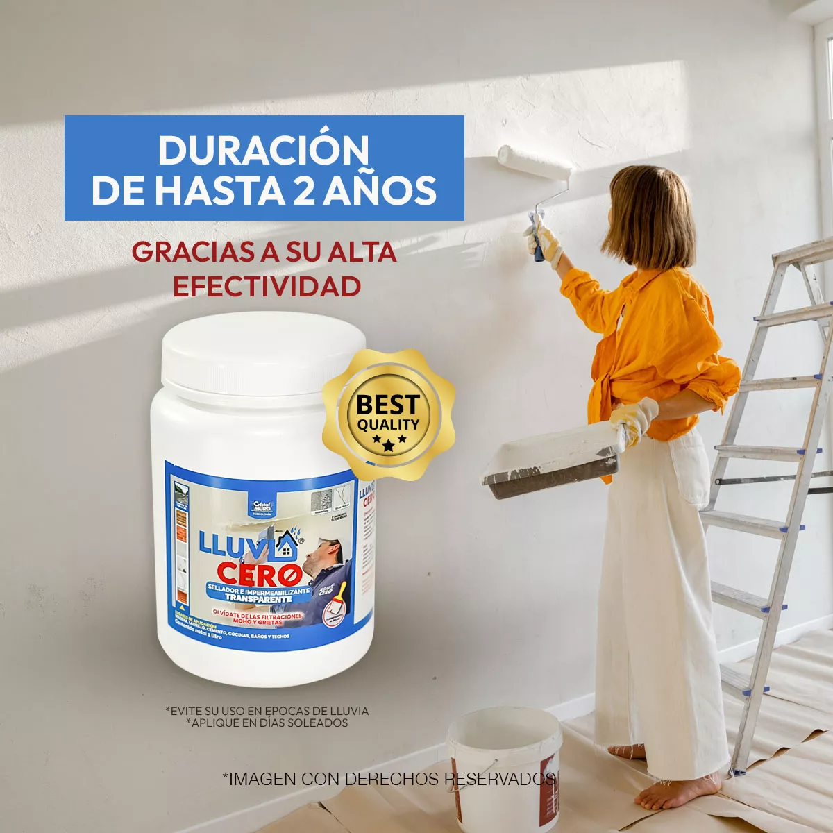 Impermeabilizante Sellador Transparente Lluvia Cero 1 Galón