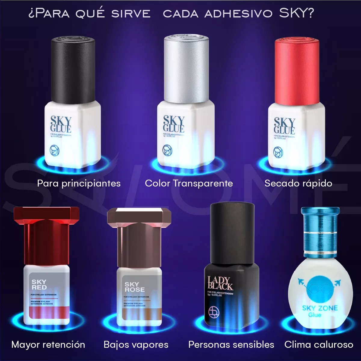 Adhesivo Pegamento Para Pestañas Mink Sky Glue 100% Original