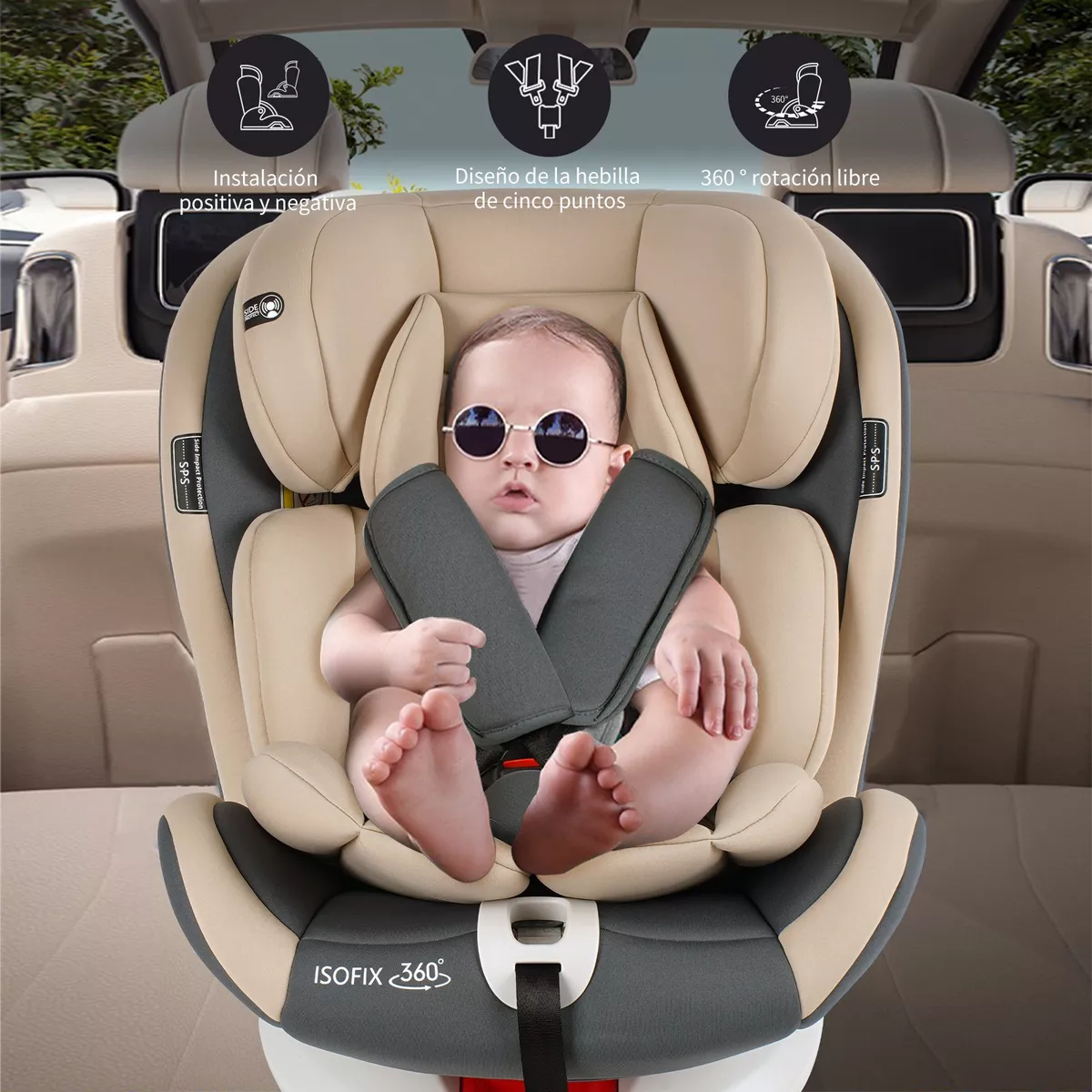 Autoasiento Para Carro Con Sistema De Seguridad Para Bebés