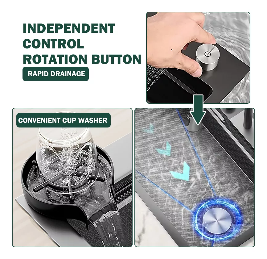 Fregadero De Cocina De Acero Inoxidable Con Accesorios 80x46