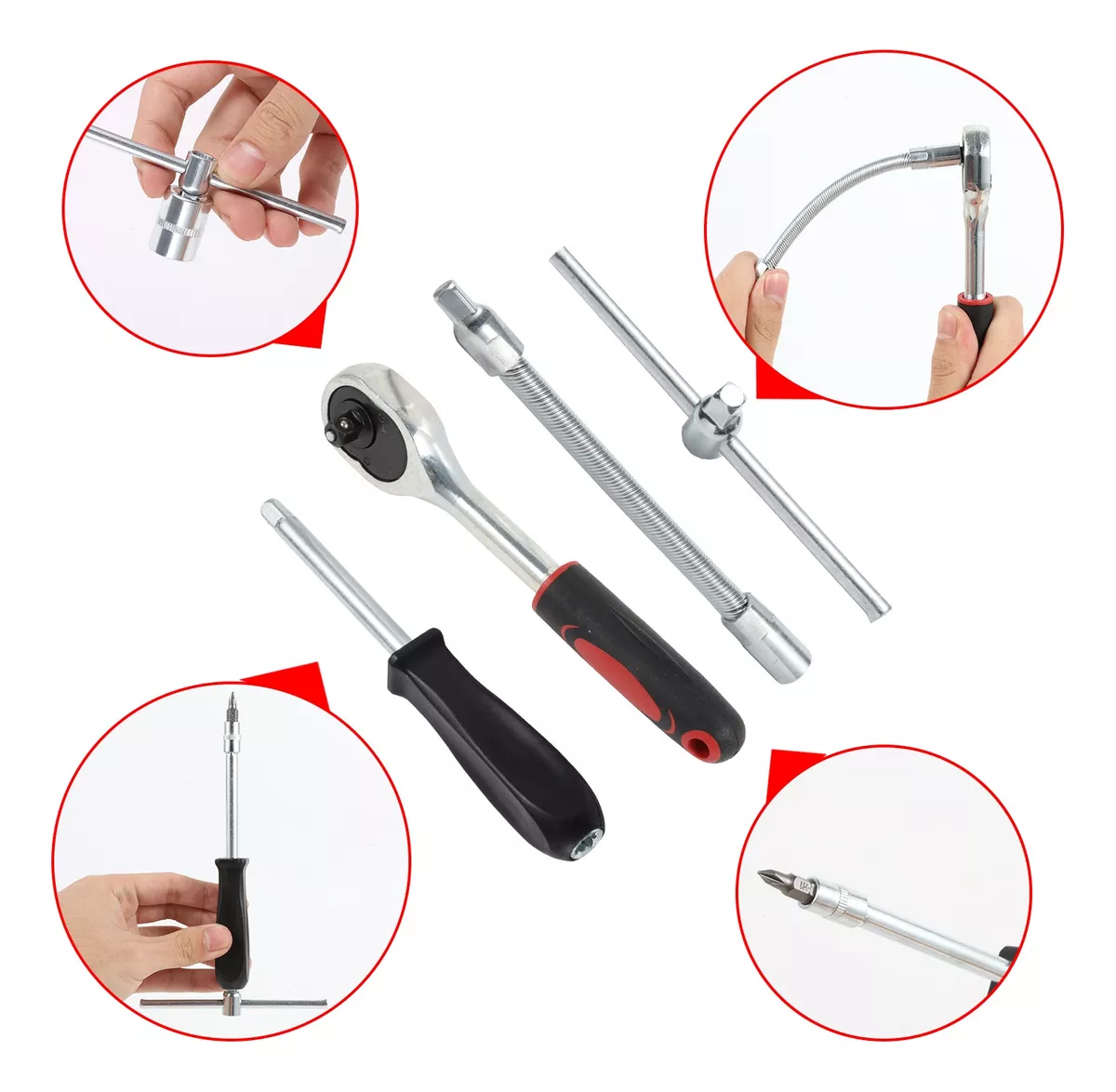 Kit Juego De Herramientas Manuales Mecanicas Mecanico Dados