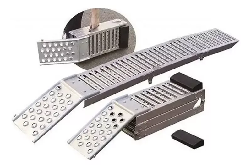 Rampas Escalera De Aluminio Plegable Para Cuatrimoto Y Moto
