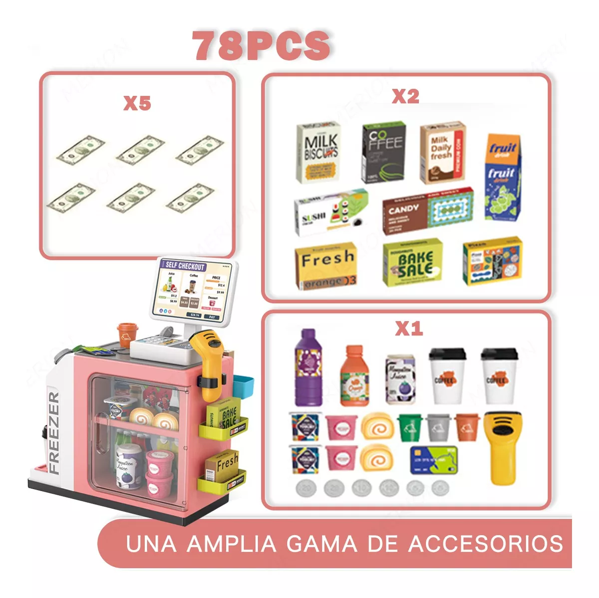 Caja Registradora Y Cafetera Juguete Infantil Para Niño