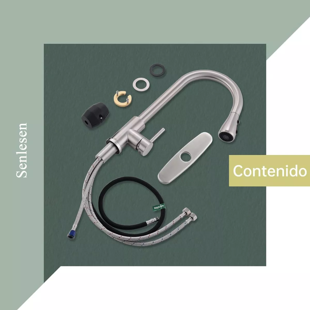 Grifo Monomando Fregadero Llave Mezcladora Tarja Cocina 360