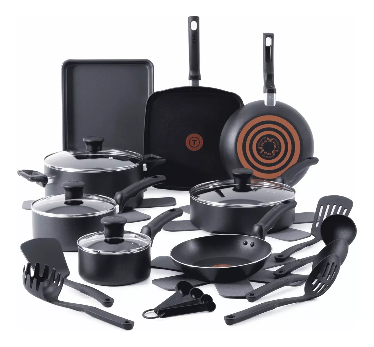 Bateria De Cocina T-fal  Solutions 22pzas Thermo-spot