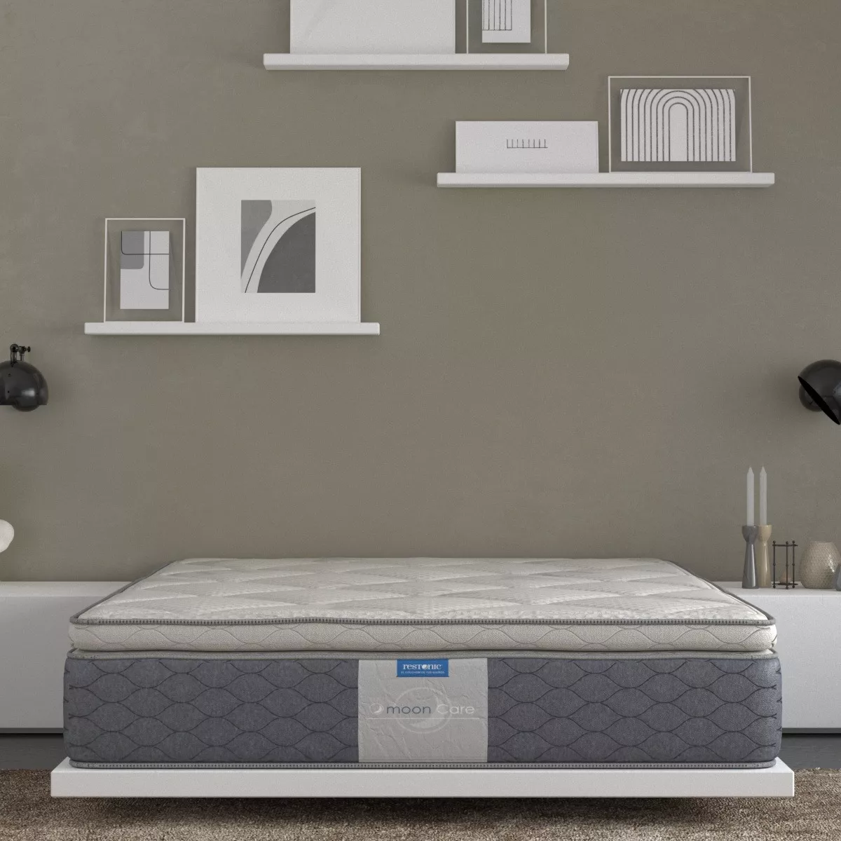 Colchón Individual Restonic Descanso Seguro Garantía 5 Años | Ortopédidco Tratamiento Antibacterial