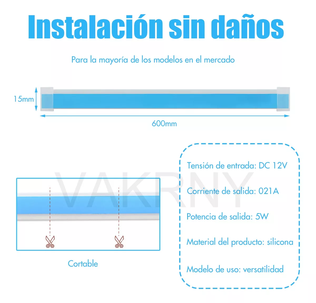 60cm Par Tira Led Drl Flexible Direccional Secuencial Auto