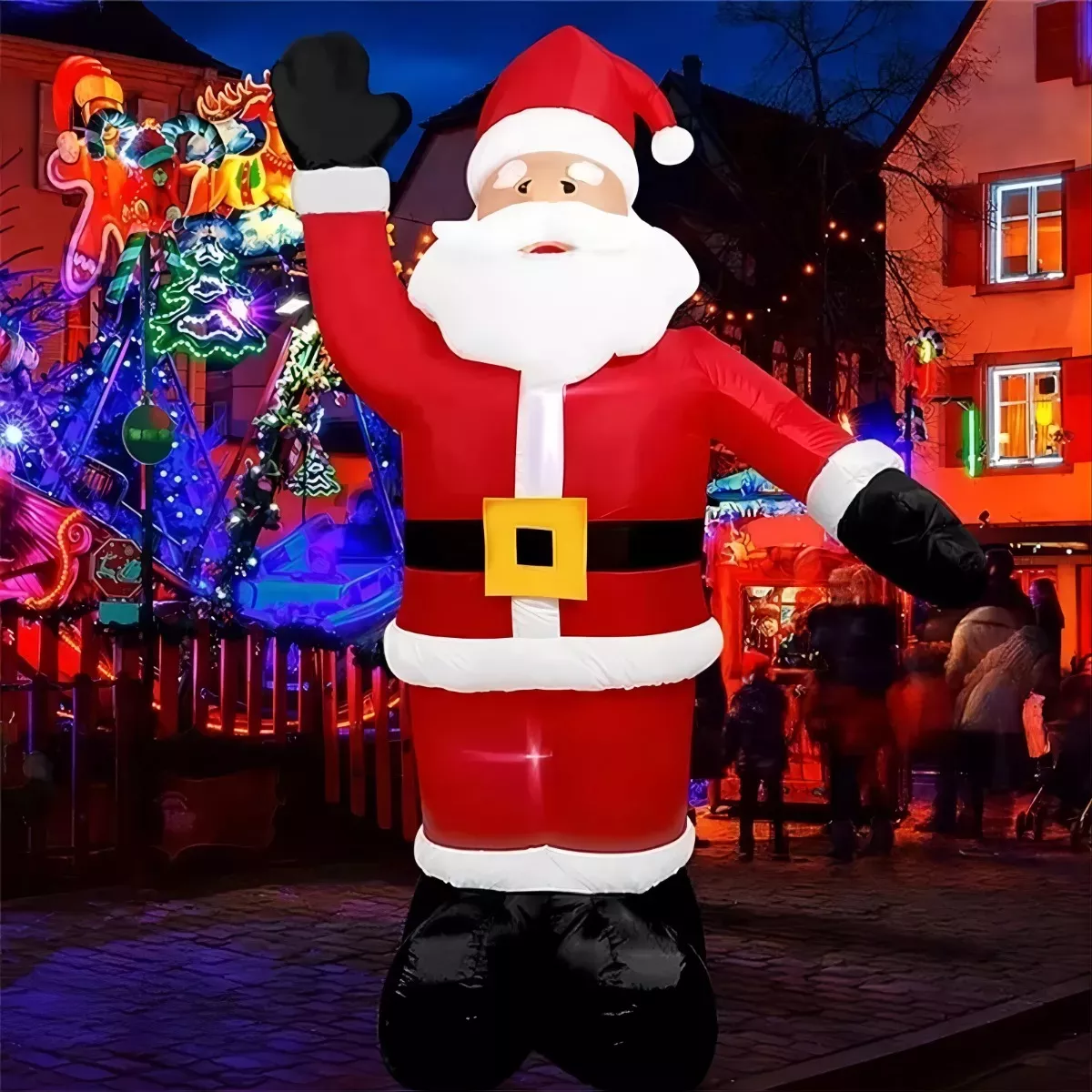 240cm Inflables Led Navideños Bienvenido Papá Noel Inflable