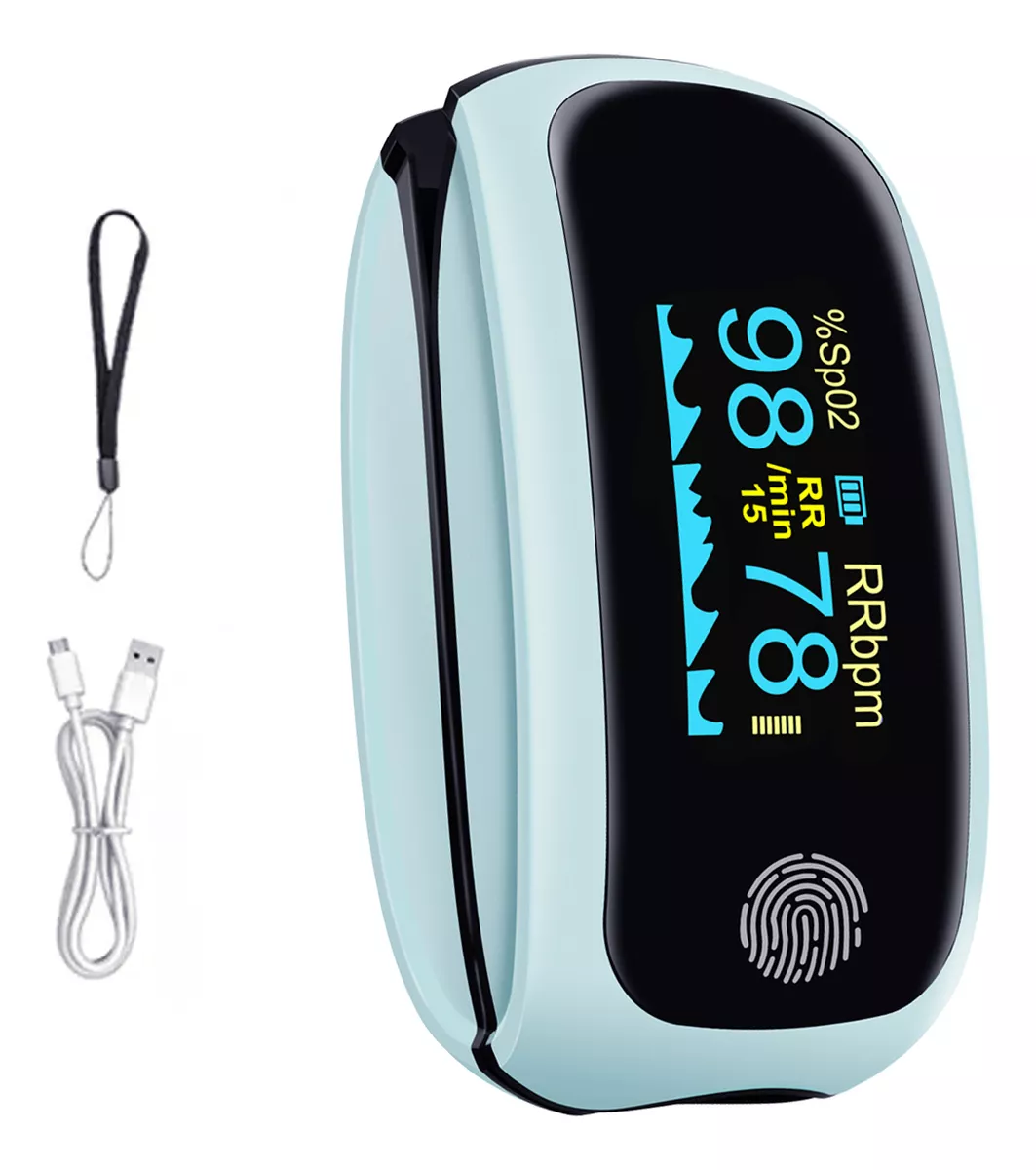 Recargable Usbc Con Oximetro De Dedo Instrumento Inteligente