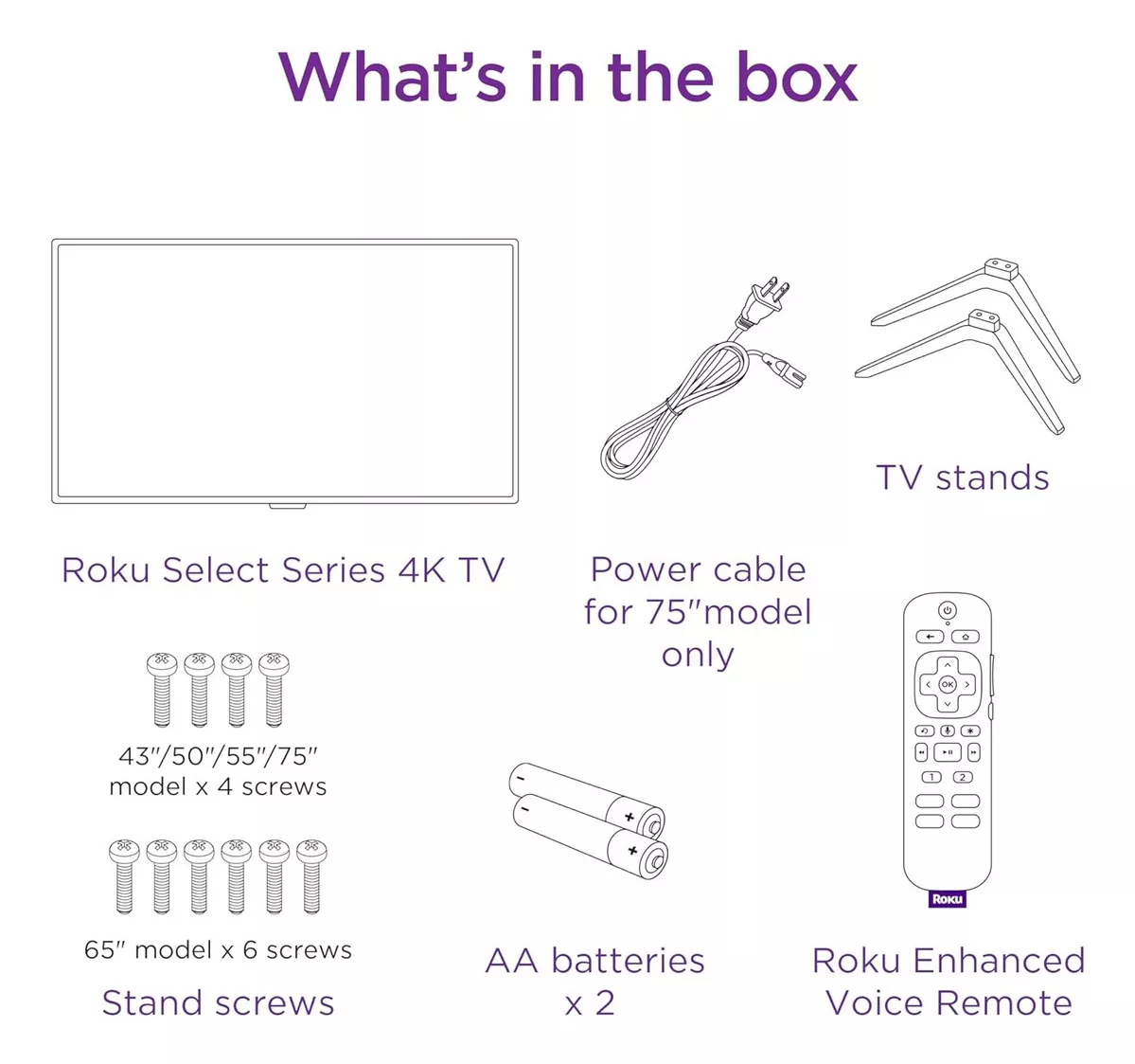 Smart Tv Roku 55 Pulgadas Led 4k Hdr 10 Class Select