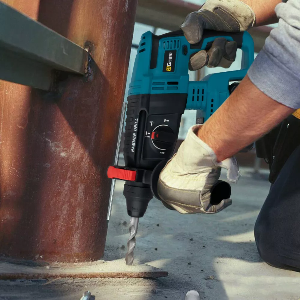 Rotomartillo Inalámbrico Taladro Sds-plus Gisam W3747 2200w