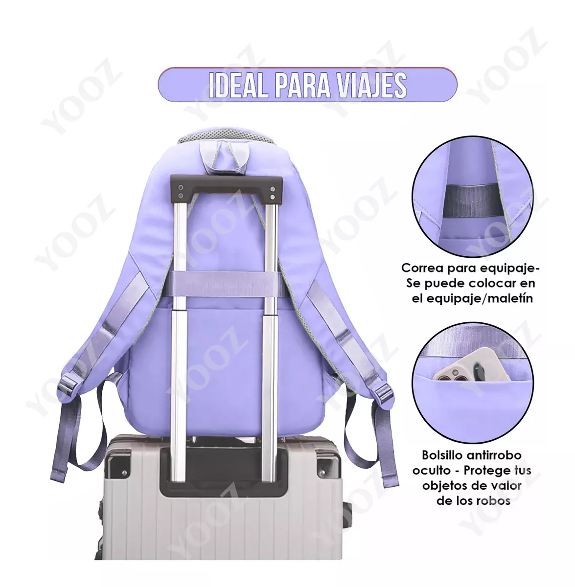 Mochila Escolar Viaje Bolsa 30l Laptop 15.6 Inch Gran Capacidad Para Mujer O Hombre