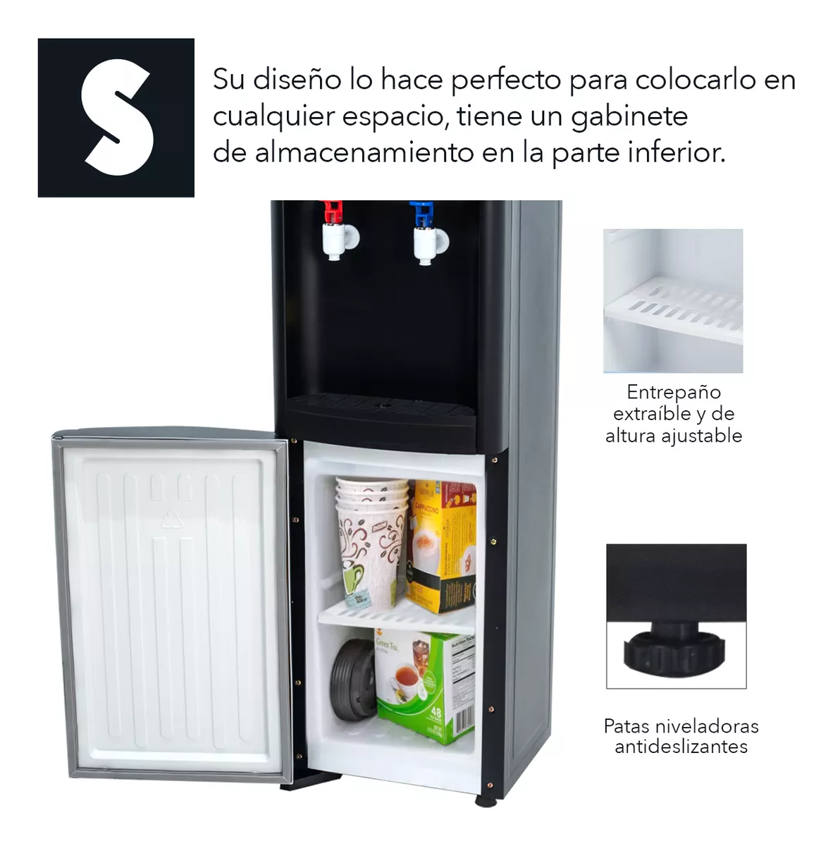 Dispensador De Agua Fría Caliente Eléctrico Garrafón 20lt