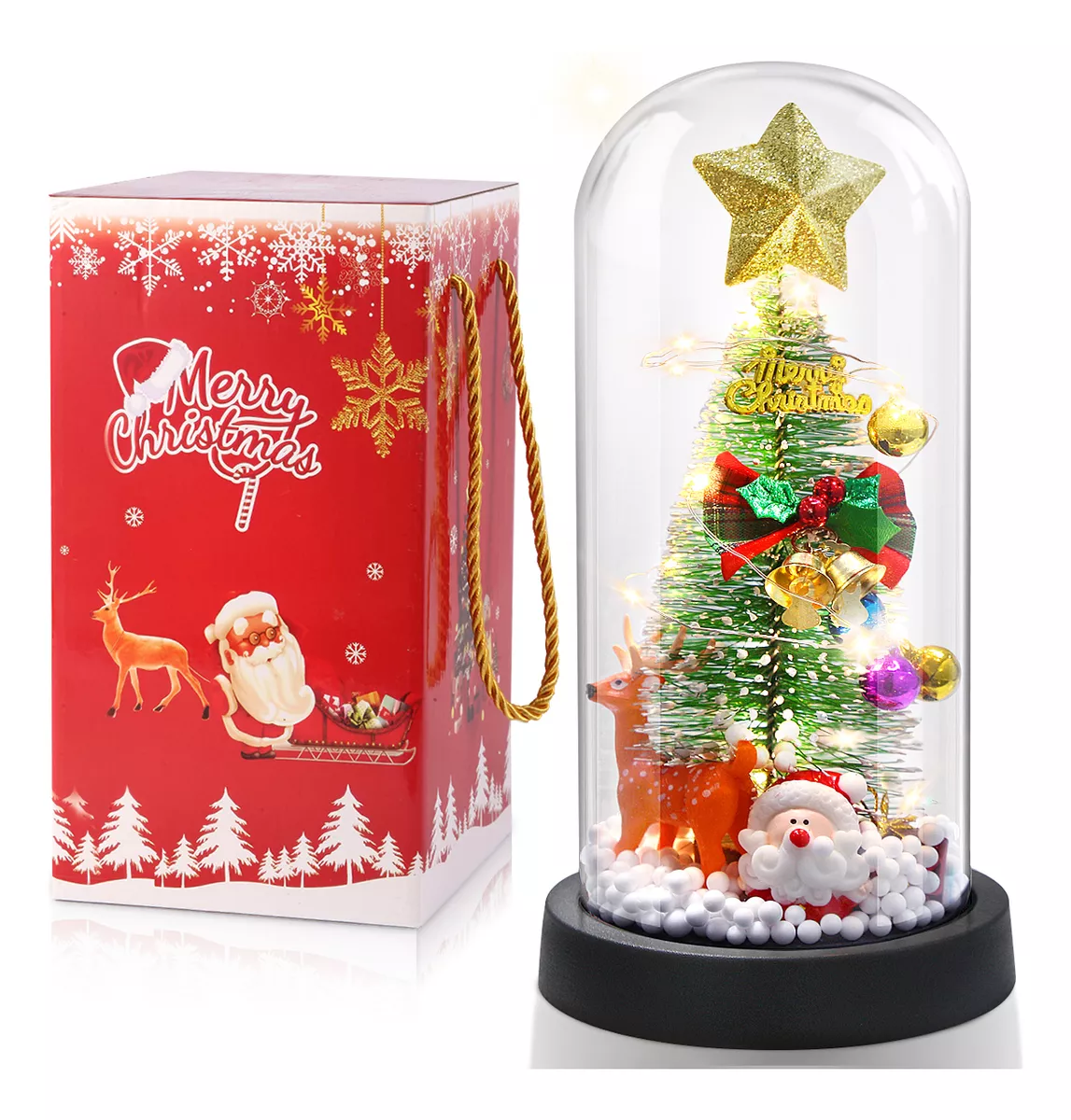 Luces De Navidad / Arbol De Navidad Cúpula De Cristal Regalo