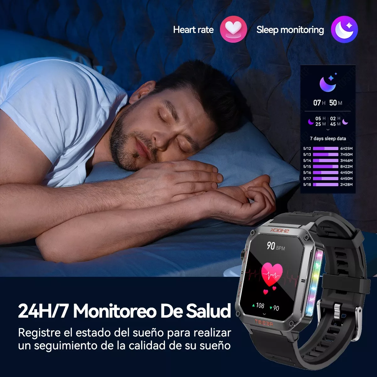 Reloj Smartwatch 1.91'' Reloj Inteligente Bluetooth Llamada