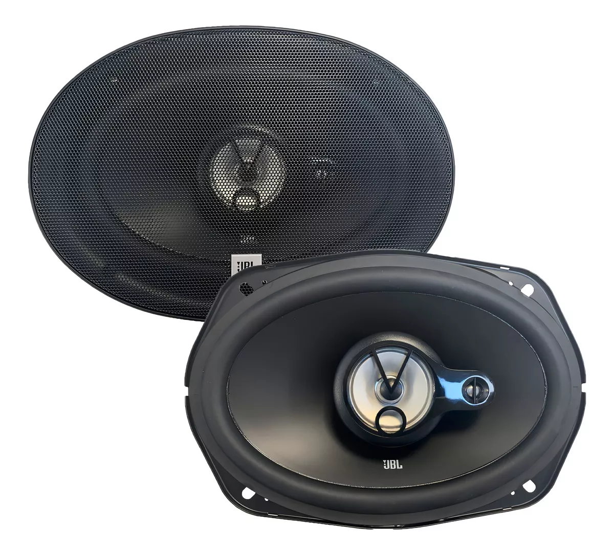 Bocina tipo triaxial JBL 9631 para carro/camioneta color negro 6